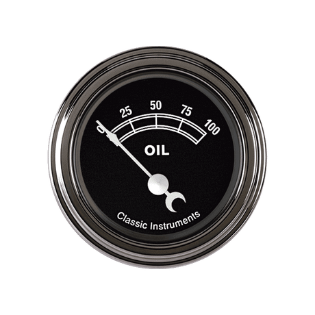 Classic Instruments TRADITIONAL 2IN OIL PRESS - TR81SLC