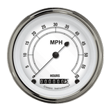Classic Instruments Classic White 3 3/8" Low Speed Speedometer - LSCW