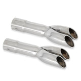 Scott Drake Hi-Flow GT Exhaust Tips, 2.25", Stainless Steel - C7ZZ-5258-GT2