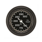 Classic Instruments Autocross Gray 2-1/8" Oil Temperature Gauge - AX128GBLF