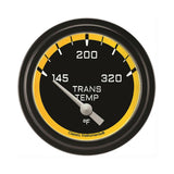Classic Instruments Autocross Yellow 2-5/8" Transmission Temperature Gauge - AX227YBLF
