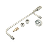 Mr Gasket Fuel Line Kit with Gauge & Fittings - Chrome - 1559