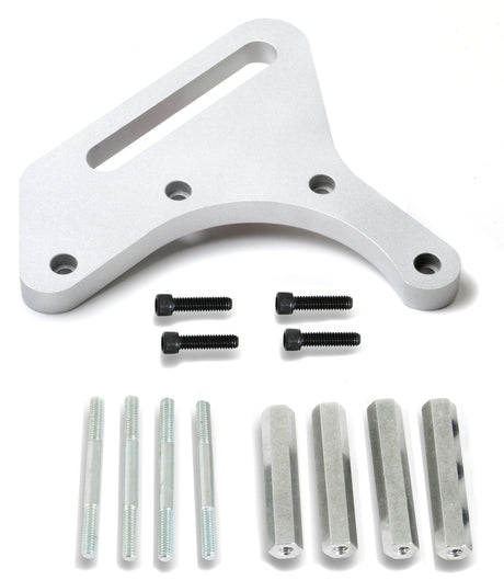 Weiand Supercharger Idler Pulley Bracket - 1/2" Pitch - Satin - 7066