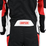 Simpson AIRSPEED SUIT Black/Red/White XL - AS02421