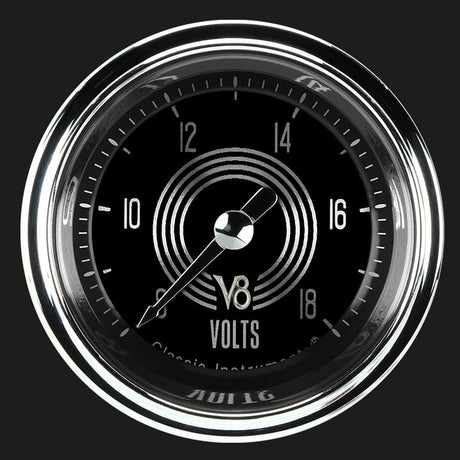 Classic Instruments V8 Speedster 2 1/8" Voltage Gauge - V8SR130SHC