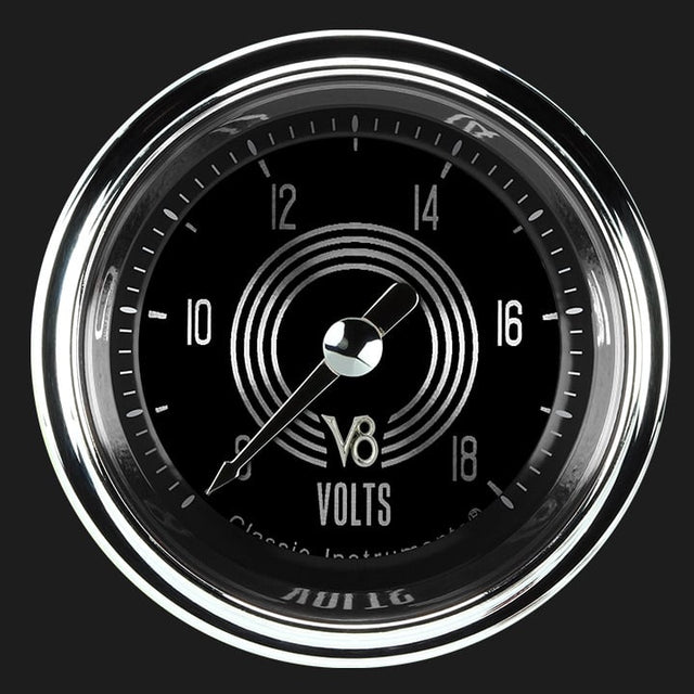 Classic Instruments V8 Speedster 2 1/8" Voltage Gauge - V8SR130SHC