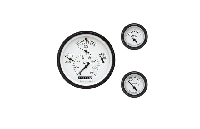 Classic Instruments TETRA 6 GAUTOGE WHITE-GM - TE01WBLF