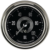Classic Instruments V8 Speedster 2-5/8" Oil Pressure Gauge - V8SR381SLC