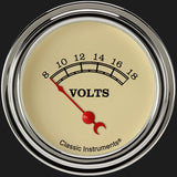 Classic Instruments Vintage 2 5/8" Volt Gauge - VT230SLF