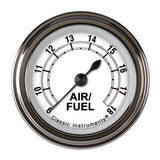 Classic Instruments Classic White 2 1/8" Air Fuel Ratio Gauge - CW194SLF
