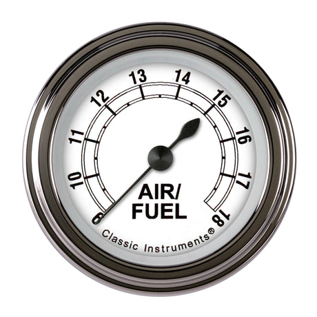 Classic Instruments Classic White 2 1/8" Air Fuel Ratio Gauge - CW194SLF