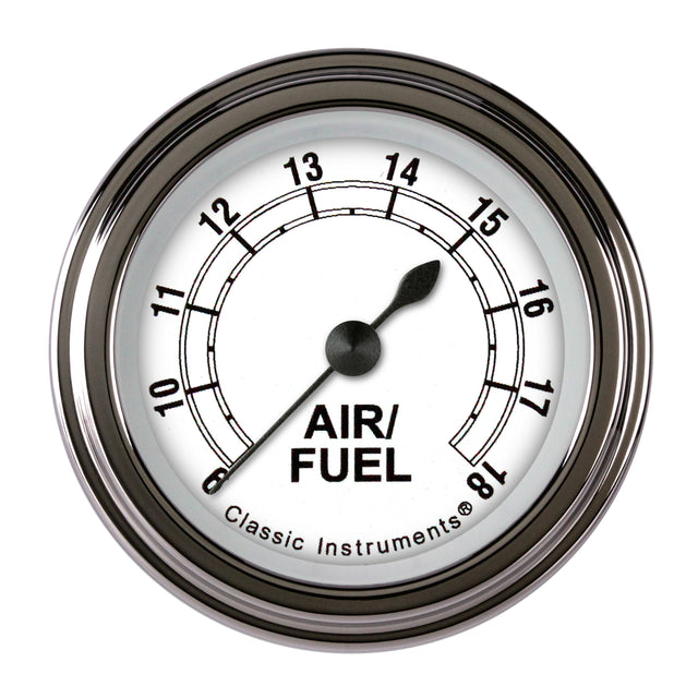 Classic Instruments Classic White 2 1/8" Air Fuel Ratio Gauge - CW194SLF
