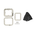 Hurst Billet Shifter Boot and Bezel - Rectangular - Polished Finish - 115000HST