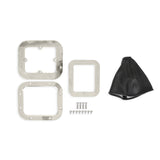 Hurst Billet Shifter Boot and Bezel - Rectangular - Polished Finish - 115000HST