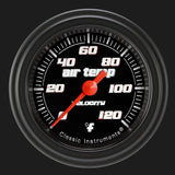 Classic Instruments Velocity Black 2 1/8" Outside Air Temp. Gauge - VS199BBLF