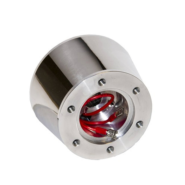 Scott Drake 1968-73 Mustang 6-Hole Steering Col Adapter,Double Connector Billet - S8MS-3511-P-6