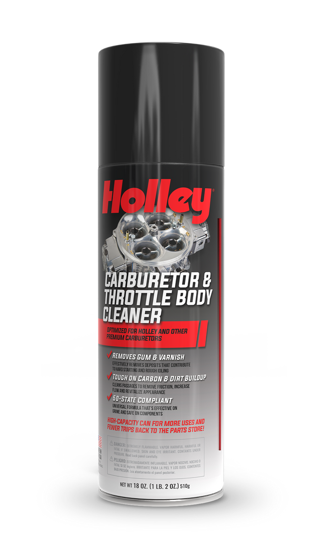 Holley 120-HLYCC-18 HOLLEY Carburetor & Throttle Body Cleaner Spray, 18oz Can