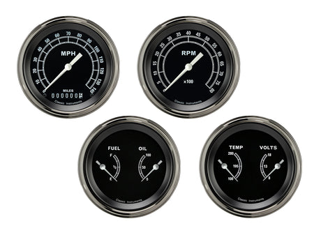 Classic Instruments TRADITIONAL 3IN SPEEDO/TACH/2 DUALS-GM - TR05SLC