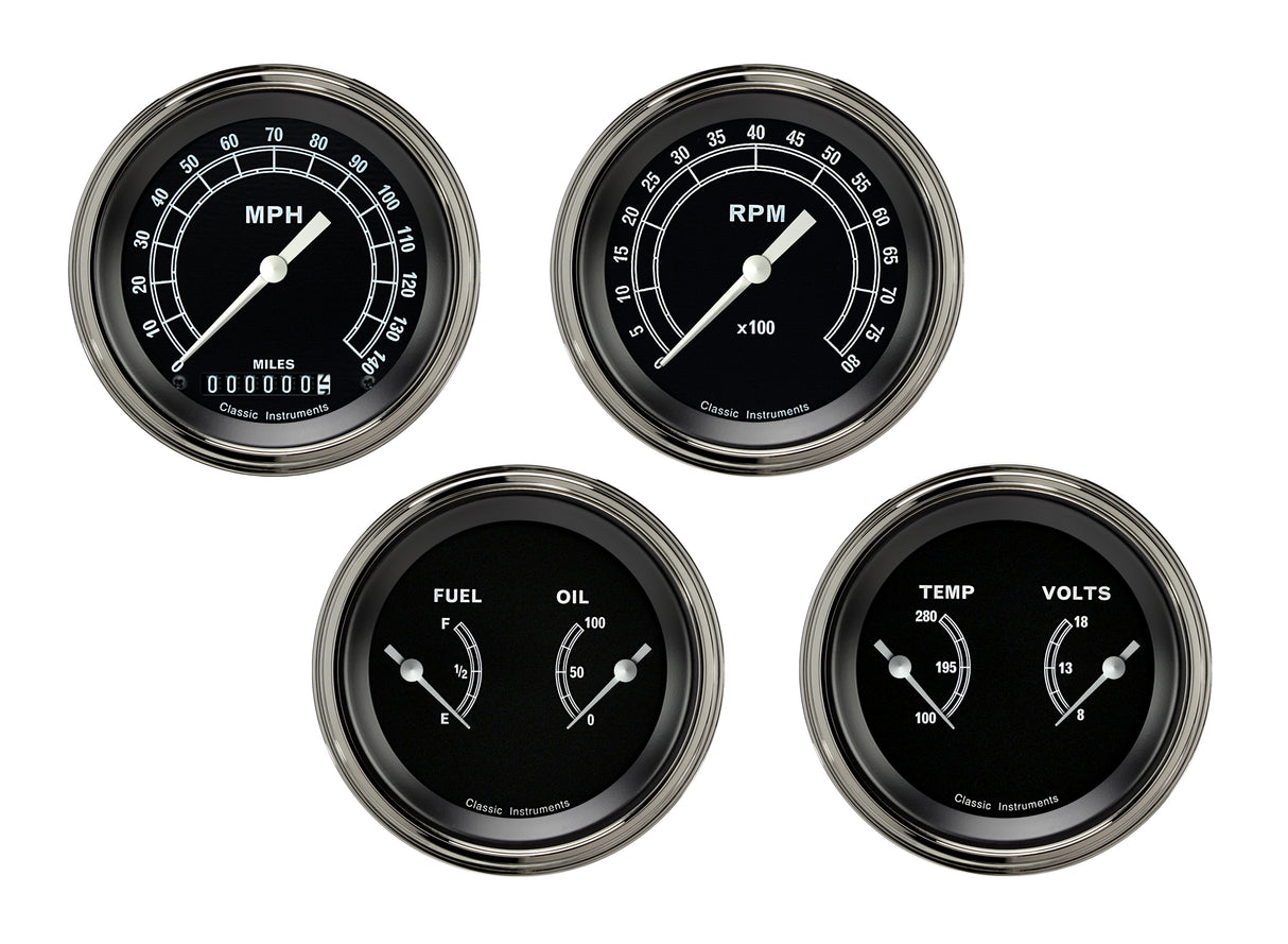 Classic Instruments Traditional Series Four Gauge Set - TR05SLF