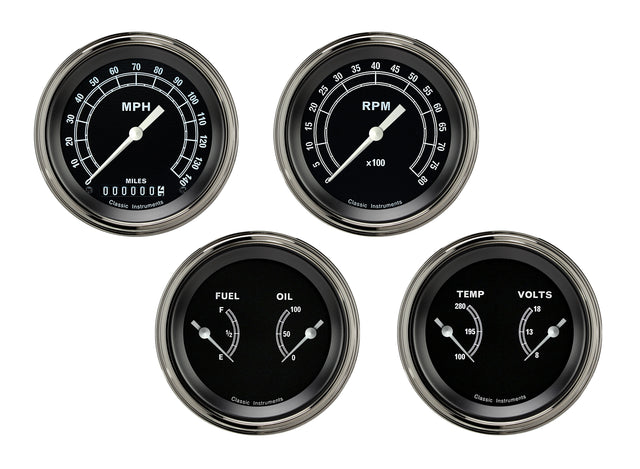 Classic Instruments Traditional Series Four Gauge Set - TR05SLF