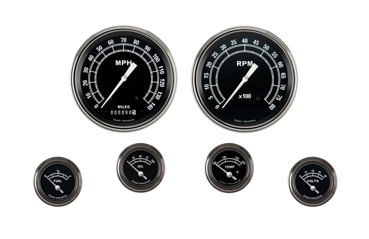 Classic Instruments Traditional Series Six Gauge Set - TR51SLF