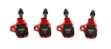MSD Ignition Coil - Blaster Series - Honda 1.5L/2.0L/2.0L Turbo 4-cyl-Red-4-Pack - 82494