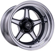 Billet Specialties Street Lite 15" x 6", Black Center/Polished Outer - BSBRS23560L6535 BSBRS23560L6535