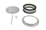 Mr Gasket Air Cleaner - 6-1/2 Inch Diameter, 2 Inch Tall - Chrome - 1486