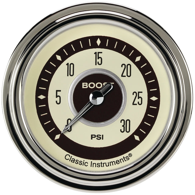 Classic Instruments Nostalgia VT 2-5/8" Boost Gauge (30 PSI) - NT342SLC
