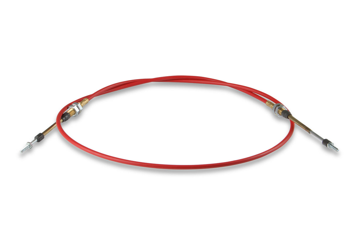 B&M Performance Shifter Cable - 6-Foot Length Double Threaded Ends - Red - 80506