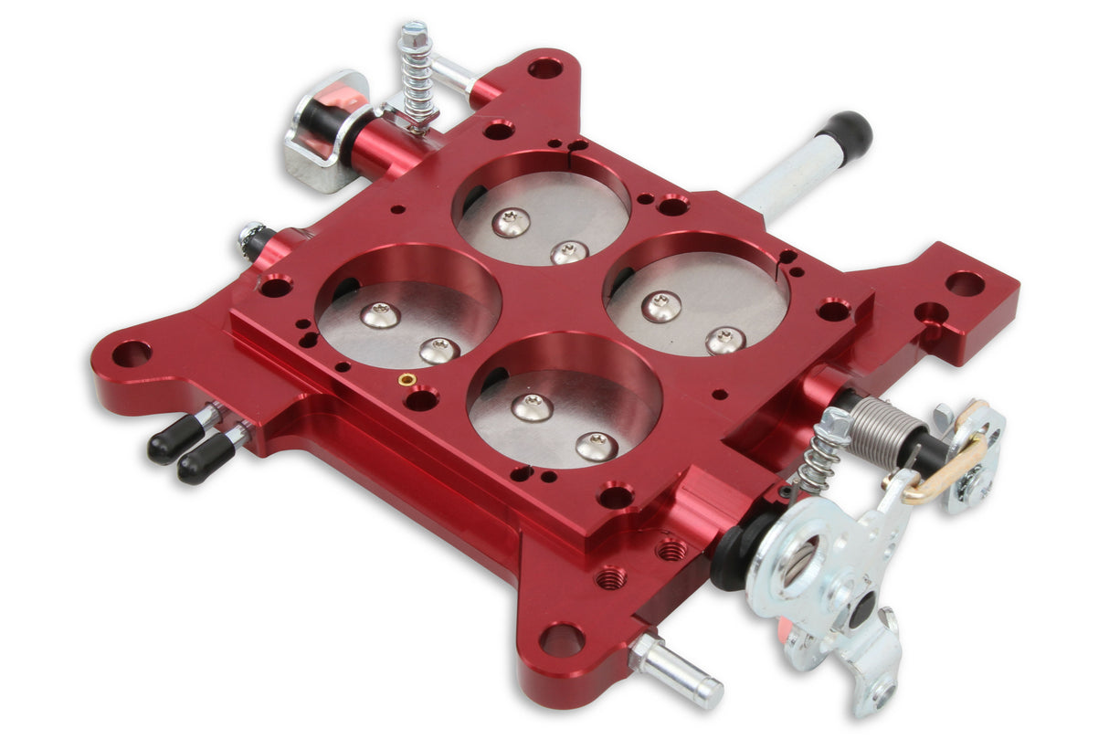 Quick Fuel Billet Throttle Body Assembly 1 3/4" Red with Steel Plates 12-850 - 12-850QFT
