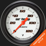Classic Instruments Velocity White 2 5/8" Outside Air Temp. Gauge - VS399WBPF
