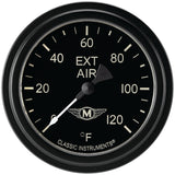 Classic Instruments Moal Bomber 2-5/8" Outside Air Temperature Gauge - MA399BLF