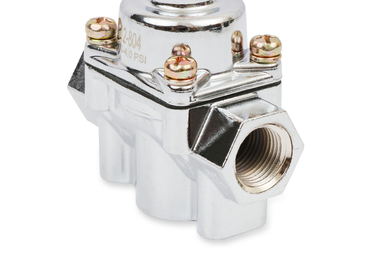 Holley 12-804 Chrome Carbureted Fuel Pressure Regulator