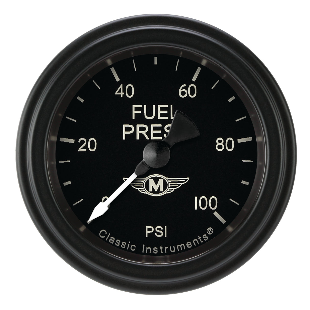 Classic Instruments Moal Bomber 2-1/8" Fuel Pressure Gauge (100 PSI) - MA146BLF