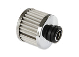 Mr Gasket Chrome Valve Cover Breather - Push On Style - 2049G