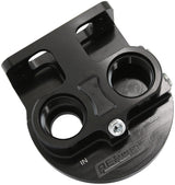 Aeroflow Billet Remote Oil Filter Head -12 ORB Top Entry, Black anodized finish, accepts filter with 13/16"-16 thread (AF64-2275) AF64-2275