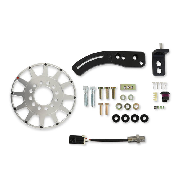 Holley 556-170 8-Inch 12-1X Crank Trigger Kit, BBC, Hall Effect