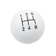 Mr Gasket Shifter Knob - 5-Speed Pattern - White - 9619