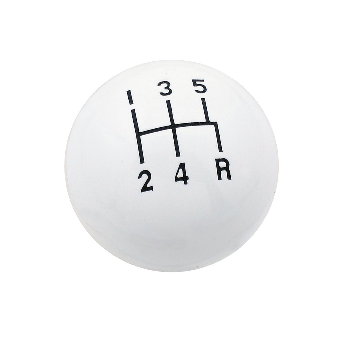 Mr Gasket Shifter Knob - 5-Speed Pattern - White - 9619