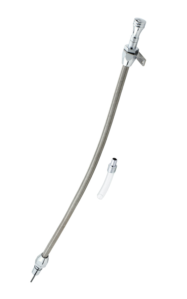 Mr Gasket Automatic Transmission Dipstick & Tube - Braided Stainless Steel - 9703G