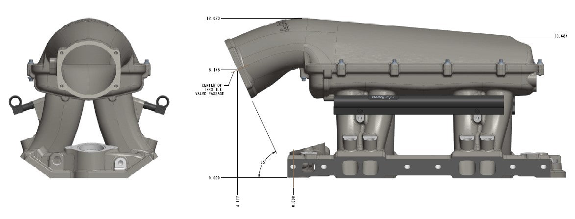 Holley 300-950 Hi-Ram EFI Intake Manifold Kit - Small Block Chevy