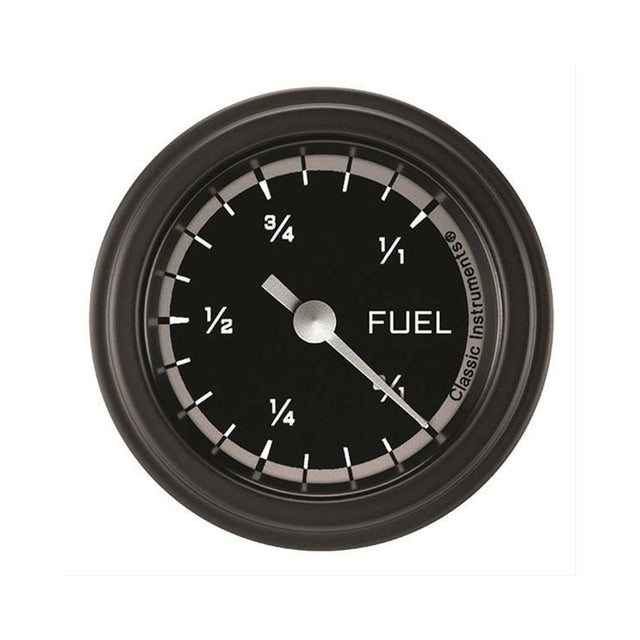 Classic Instruments Autocross Gray 2 1/8" Fuel Gauge - AX109GBLF
