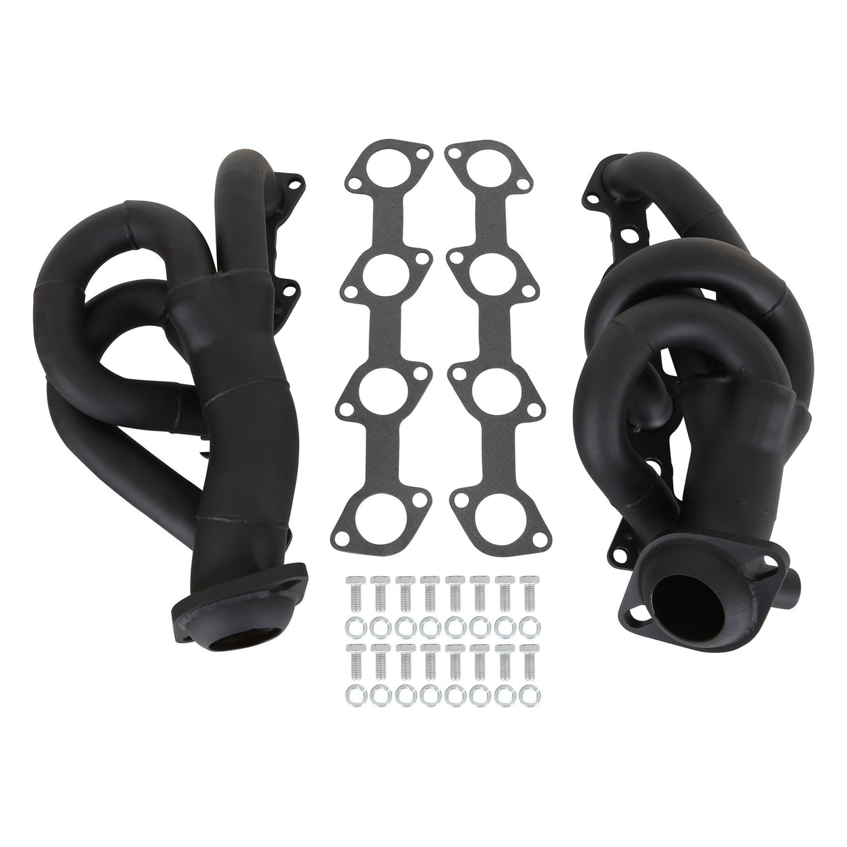 Flowtech Shorty Headers - Black Painted - 91670FLT