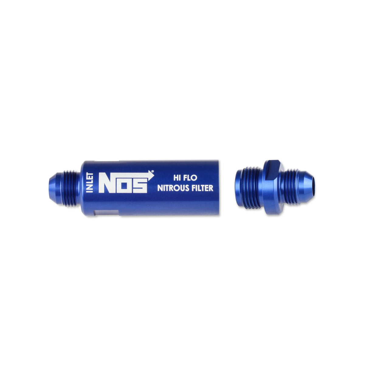 NOS In-Line Hi-Flow Nitrous Filter, 8AN - Blue - 15558NOS
