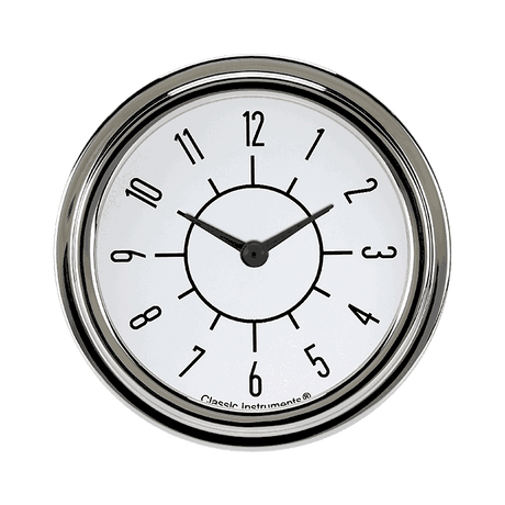 Classic Instruments 6-Pack Matching White 2 5/8" Clock - SX92WSLF