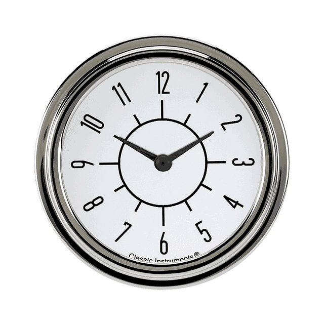 Classic Instruments 6-Pack Matching White 2 5/8" Clock - SX92WSLF