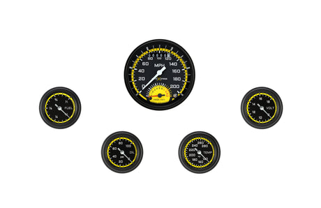 Classic Instruments AUTO CROSS YELLOW FS ULT & 4 2IN F/V/T/O-GM - AX135YBLF