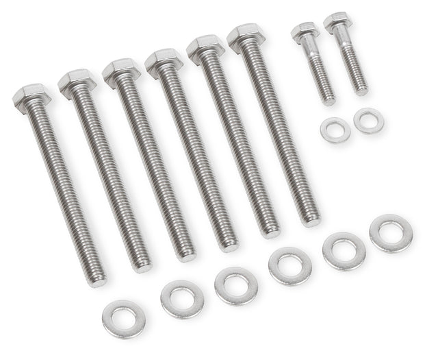 Mr Gasket Water Pump Bolt Set - Stainless Steel - 60930G
