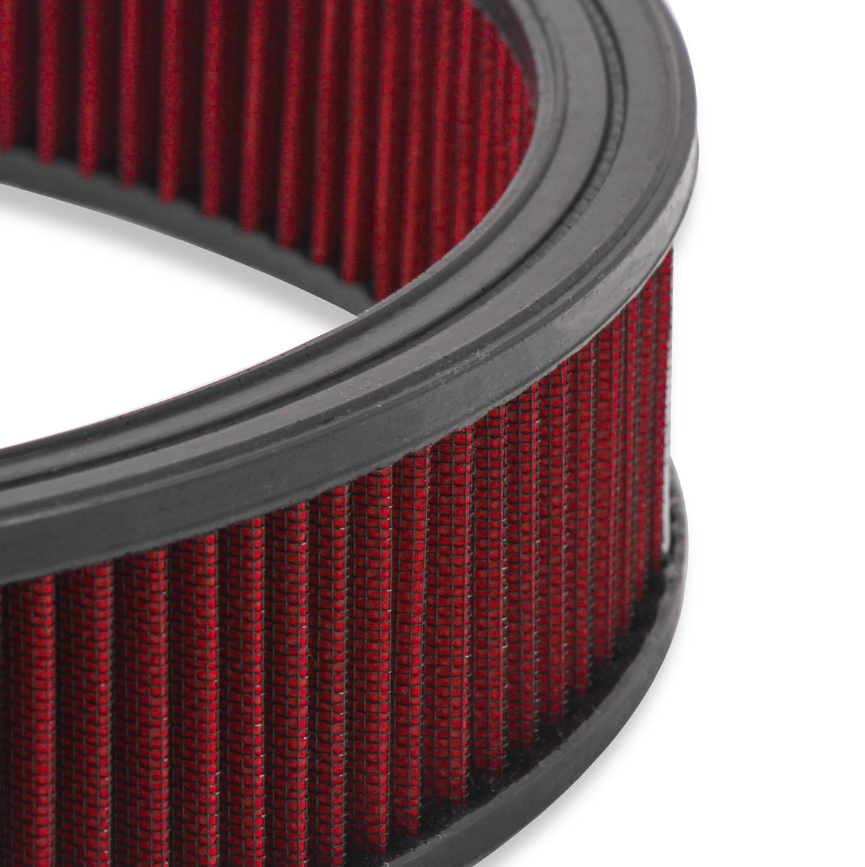 Holley 120-4130 4150 Drop Base Air Cleaner Chrome w/3" Red Washable Gauze Filter